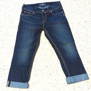 Silver Suki Capri. Size 29.